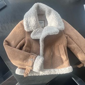 NWT Abercrombie & Fitch Shearling Aviator Jacket